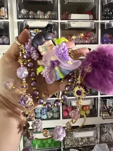 3 chain bag charm