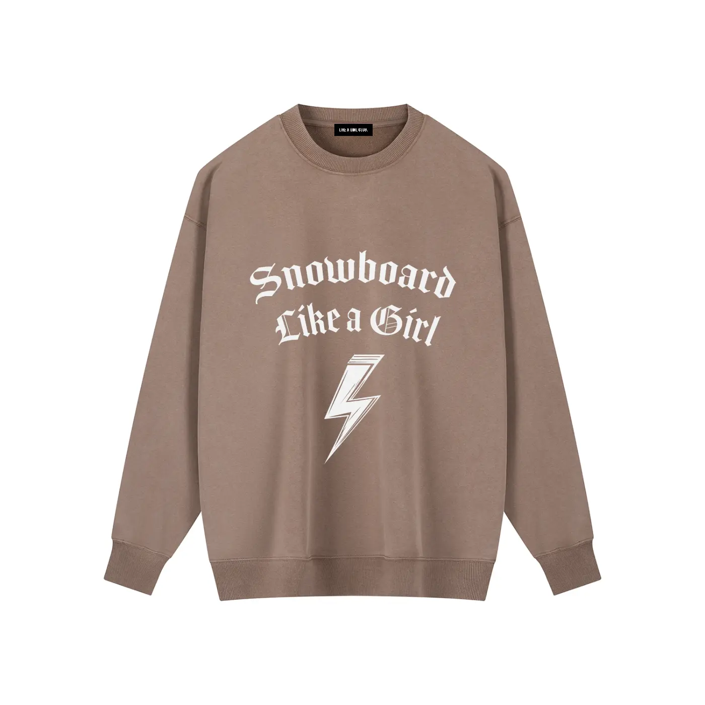 Vintage Washed Snowboard Heavyweight Crewneck Sweatshirt