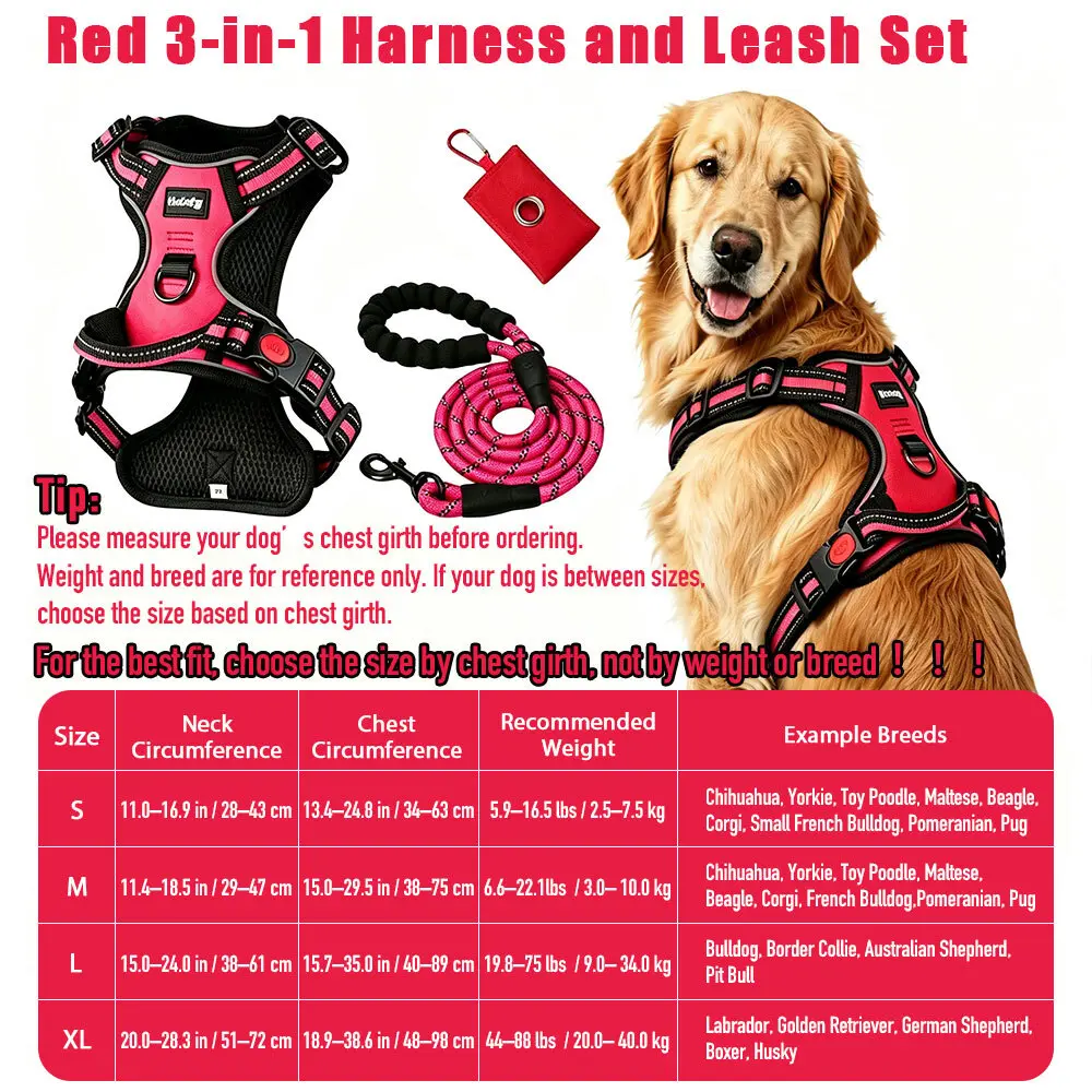 New three-piece set in red6