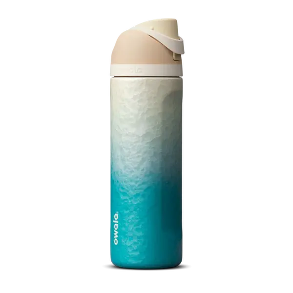 Rare Owala FreeSip 24oz Rolling In Gradient Blue | SOLD OUT Limited Edition Leak-Proof Stainless Steel Water Bottle