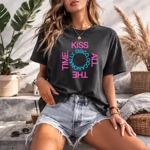 Comfort Color Kiss All The Time Disco Occasionally Tee Harry Styles Tour Shirt