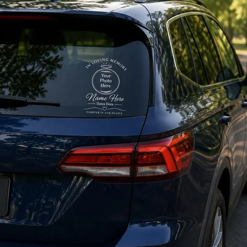 Custom Loving Memory Motorcycle Decal - Automotive & Motorcycle Accessory for DIY Decoration, Commemorating Special Memories, Creating a Lasting Reminder, Adding a Personal Touch, Preserving Sentimental Value