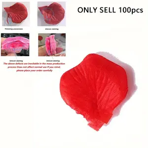 100 red rose petals, artificial rose petals, suitable for floral decoration on Valentine's Day, romantic nights, weddings, proposals, anniversary days. It is very suitable for winter and the New Year.