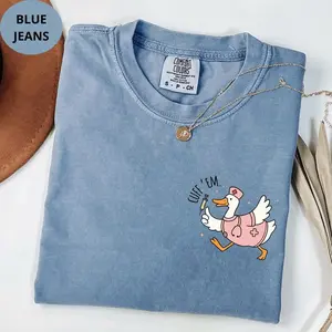 Comfort Colors Silly Goose Nurse Shirt, Funny ER Nurse Tee, RN Cuff Em Nurse Practitioner Shirt, 2026 Nurse Appreciation Gift, Snarky Nurse Apparel