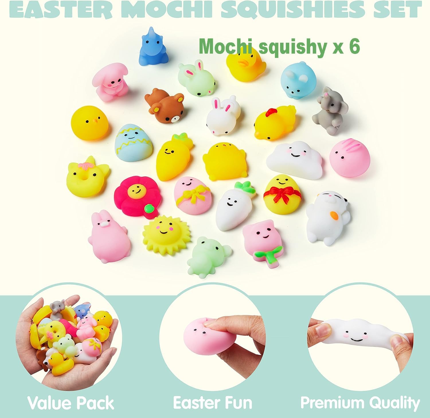 132 PCS Easter Egg Fillers for Kids, Bulk Easter Basket Stuffers, Mini Fidget Toys Party Favors, Easter Egg Hunt Prizes, Classroom Rewards, Goodie Bag Stuffers for Boys Girls Toddlers