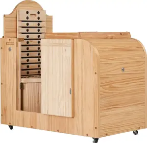 VERJOY KN-103 Low EMF FAR Infrared Wood Sauna for 1 Person, Long Lasting Radiate Pine Wood from New Zealand, Safe Heating Method with Ceramic Balls, Easy Temperature Control, PLI, Personal Home Spa