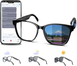PAXA S7Ultra AI Smart Glasses with Photochromic Lenses & 144 Language Translation, Bluetooth 6.0 Polarized Sunglasses with Open Ear Speaker, UV400, Mic for Men & Women, Outdoor Travel Daily Use