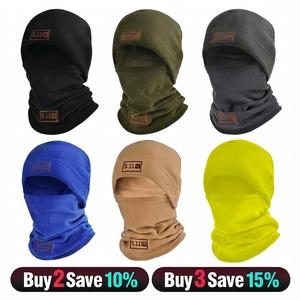 Unisex Adult Polar Fleece Balaclava Ski Mask - Winter Warm Hat-Scarf Combo, Windproof Waterproof Face Mask with Plush Liner for Training, Outdoor Cycling, Blue Birthday Gift