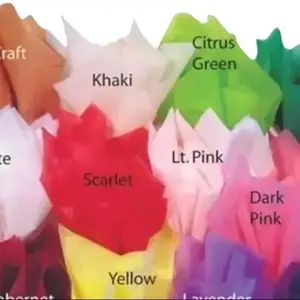 400 pack Wax Floral Flower Tissue 15" x 20" Decorative Tissue Paper Wrap Bouquet Wrap - Pick Your Color