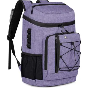 Backpack Coolers Insulated Leak Proof 30 Cans, Soft Sided Insulated Cooler Bags Ice Chest Backpack for Beach Travel Camping, with  Ice Packs