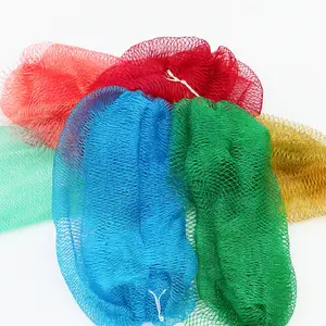 Ammoya Naturals African Net Sponge Authentic Real Exfoliating Net Bath Sponge Wash Cloth Loofah Scrubber for Shower Nylon Towel for All Skin