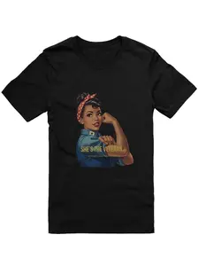 Bella Canvas She's The Veteran Signature Tee Iconic T Shirt Design Soft Lightweight Fabric Classic Fit Unisex Sizing Perfect For Fashion Forward Veterans Black Cotton Vintage Hometown Football T-shirts