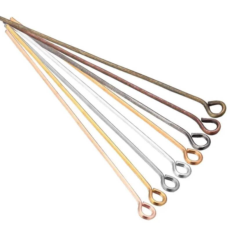 100pcs 14 18 20 25 30 40 50mm Eye Head Pins Classic Eye Pins For Jewelry Findings Making DIY Supplies Earrings DIY Accessories