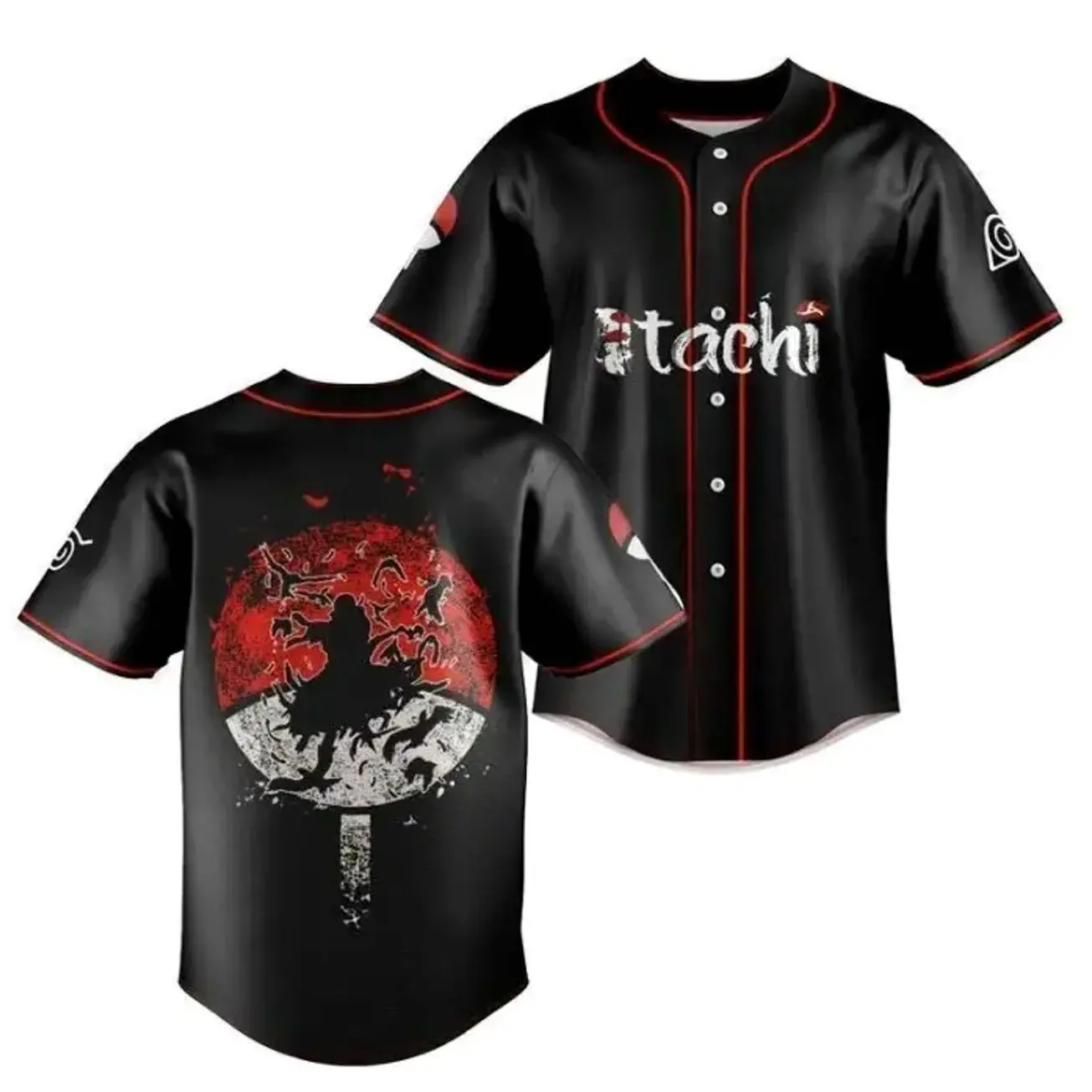 Uchiha #Itachi Naruto Baseball Jersey, Anime Baseball Jersey, Retro Trendy Anime Jersey Shirt, Stylish Jersey Outfit M2Q