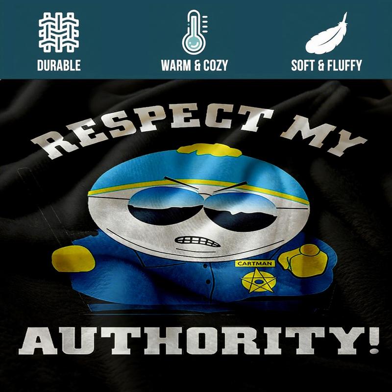 South Park Cartman Authority Meme Blanket, Plush High Density Fleece for Warmth, Great Gift for South Park Fans