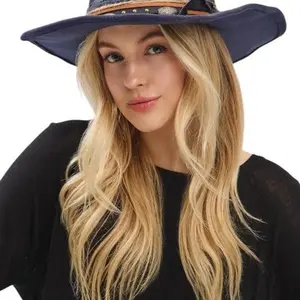 Distress Vintage Shapable Fedora Cowboy Hat