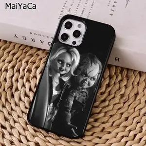 Chucky Doll Horror Movie Film Phone Case for iPhone 17 16 15 14 11 12 13 Air Pro XR XS MAX Plus Shockproof Scratch-resistant Protective Casing black background