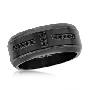 Satin Ring with Brilliant Stones
