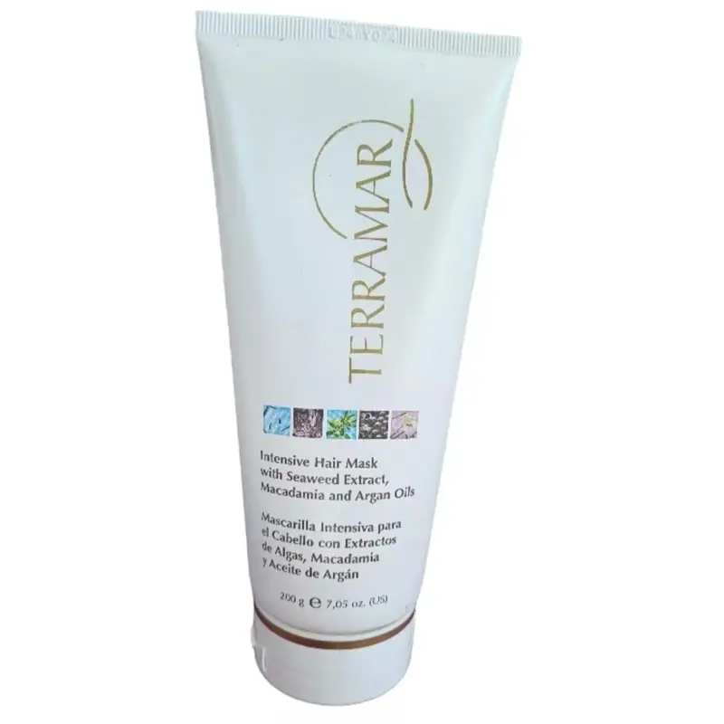 Terramar Intensive Hair Mask with Seaweed Extract Macadamia & Argan Oils Deep Conditioning for Dry Damaged Hair 7.05 oz