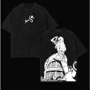 Limited Nami Tee One Piece Vintage Manga Style T-Shirt Unisex Oversized Heavyweight Cotton Navigator Of Straw Hat Pirates Otaku Core Streetwear TikTok Viral Anime Shirt Gift For One Piece Fans