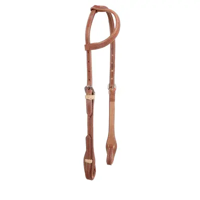 Têtière Charro Noire – Cabezada Avec Quincaillerie Inoxydable – Cuir, Neuve