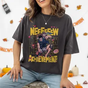 Comfort Colors Shirt: New Achievement, Donut and Carl Tee, Dungeon Crawler Carl Sweatshirt, Gift for Crawlers, Book Series Fan Merchandise, Soft Fabric, Feels Great All Day, Trendy Outfits, Stay Ahead of the Game