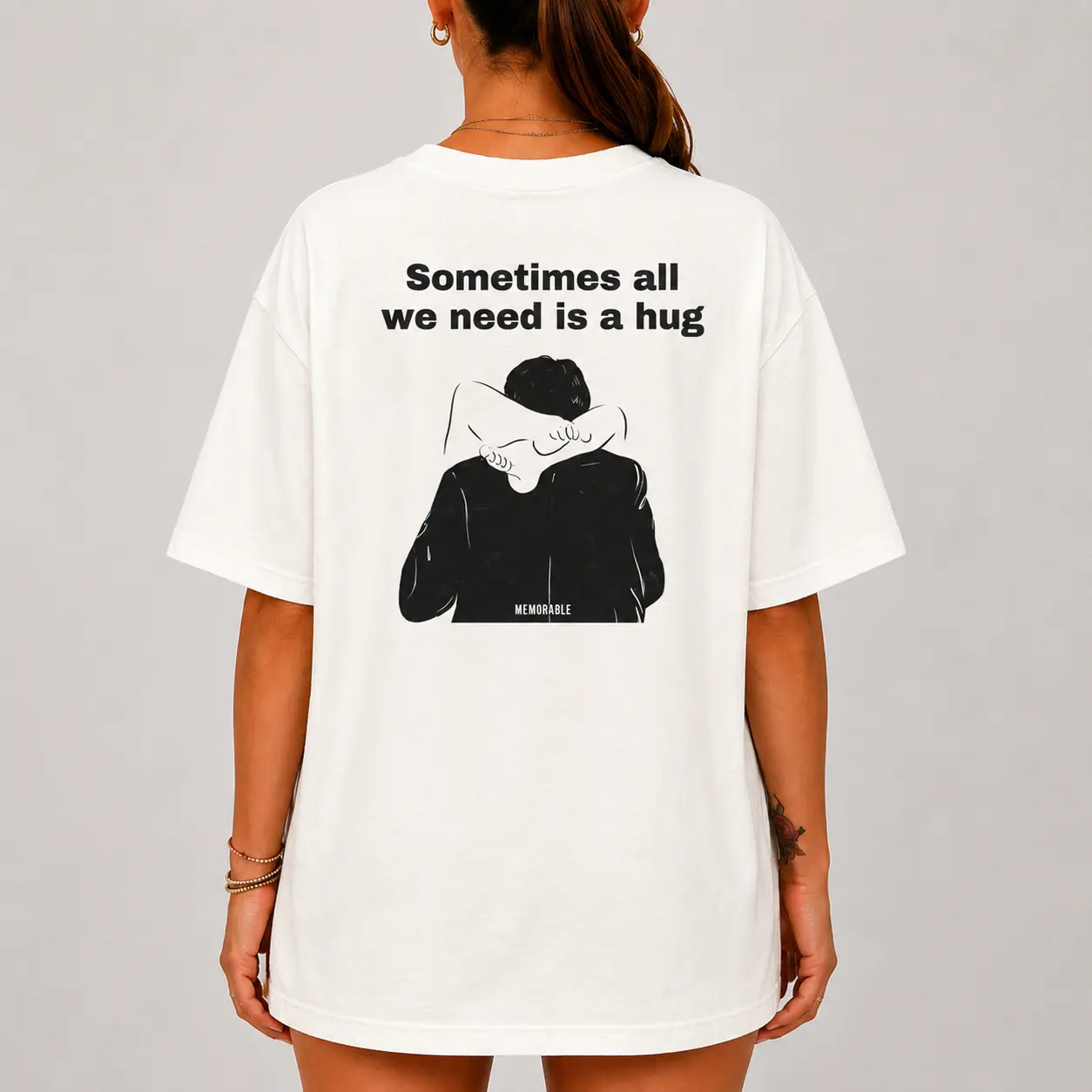 Sometimes All We Need Is A Hug Shirt, Mental Health Awareness Tee, Inspirational Kindness T-Shirt, Comforting Graphic Tee, Friendship Gift