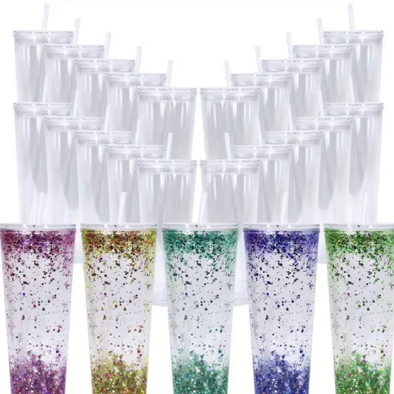 20 oz Pink Snow Globe Drinkware Tumbler