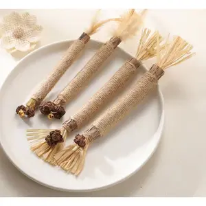 New Cat Chew Combo Gall Fruit Sticks & Silver Vine Sticks for Teeth Grinding Tartar Removal & Fresh Breath Large 22-23 cm Small ~15 cm