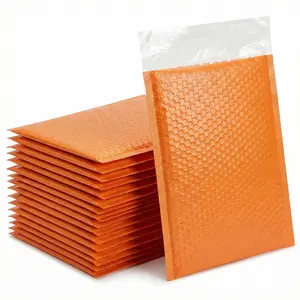 20 PCS Orange Shipping  Bubble Envelopes 15x10.2, Polymailers for Clothing, Strong Adhesive Mailing Bags for Small Business Boutique, Thick Opaque Courier Bags, Heavy Duty Waterproof Packaging for Apparel and T-shirts, Office Stationery Supplies