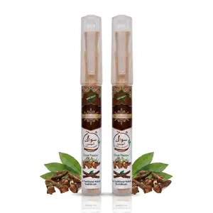 ( Pack of 2 ) Clove Miswak Toothbrushes with 6-Inch Luxury Protective Holders  - Natural Oral Care Tools for Fresh Breath