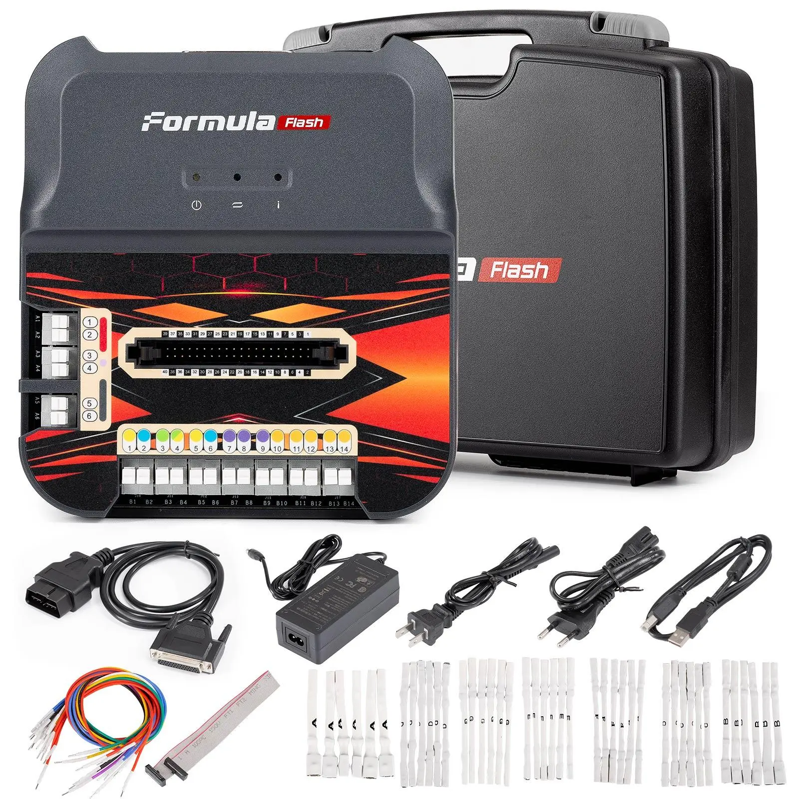 Formula Flash ECU Programmer & Diagnostic Tool with Data Read-Write, Performance Tuning, Engine Repair, Software Subs for Multi-Vehicle Use (Cars, Trucks, Bikes)
