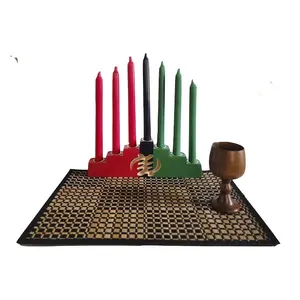 Kwanzaa Celebration Set- Adinkra Symbol "GOD IS SUPREME"-RBG