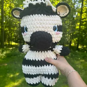 “Zachary Zebra” Plushie - Handmade Crochet