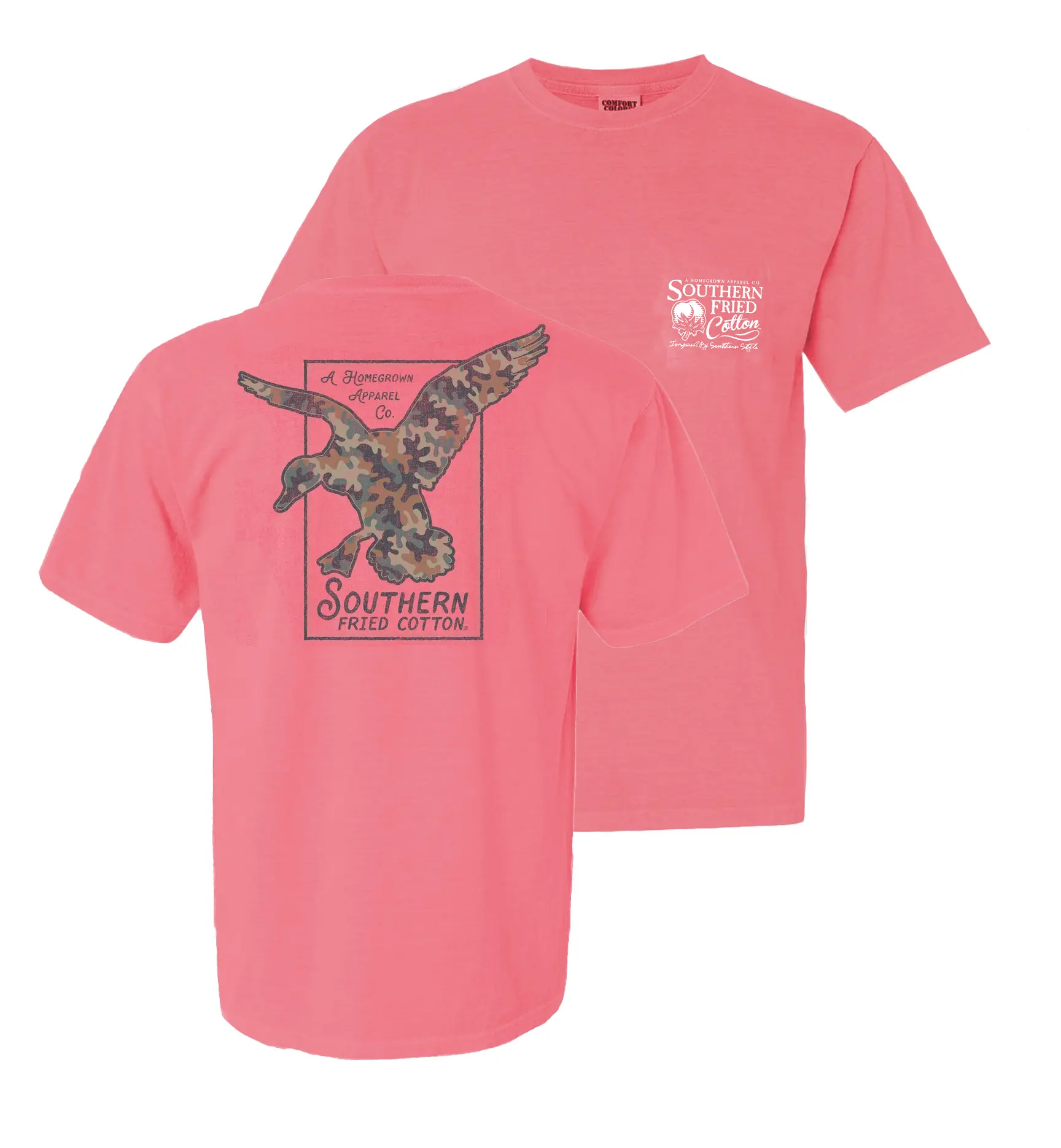 Southern Fried Cotton Dropping In Crew Neck Tee