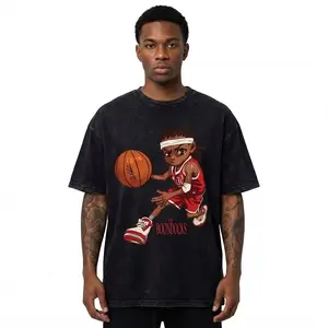 Riley Freeman Basketball Player Mineral Wash T Shirt, Boondocks Sports Action Graphic Tee, Vintage Washed Streetwear Anime Shirt, Urban Athlete Meme Tee, Gift for Fans