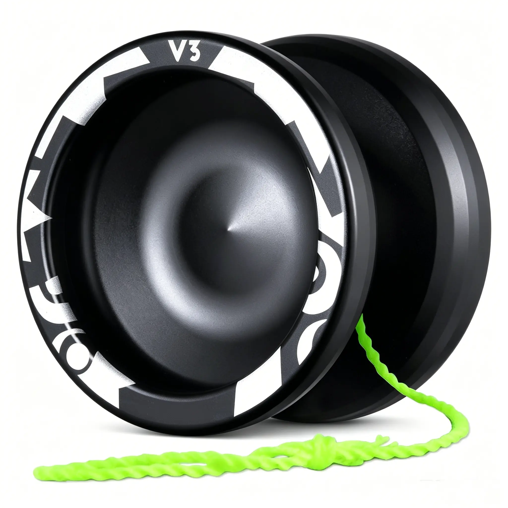 V3 Yoyo for Kids 8-12 or Above, Responsive Yoyo Professional with Dual Function, Professional Trick Yo yo for Adults with 12 Yo-yo Strings, KK Bearing, Bearing Puller, Axle,Case Bag -Black