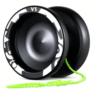 V3 Yoyo for Kids 8-12 or Above, Responsive Yoyo Professional with Dual Function, Professional Trick Yo yo for Adults with 12 Yo-yo Strings, KK Bearing, Bearing Puller, Axle,Case Bag -Black
