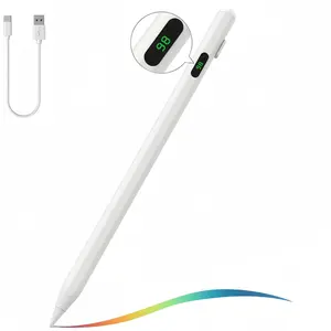 Rechargeable Magnetic Touch Screen Pen Stylus Tablet with Charging Cable, Precision Navigation for iPad Devices, Long-Lasting Lithium Polymer Battery, Usb Rechargeable Stylus