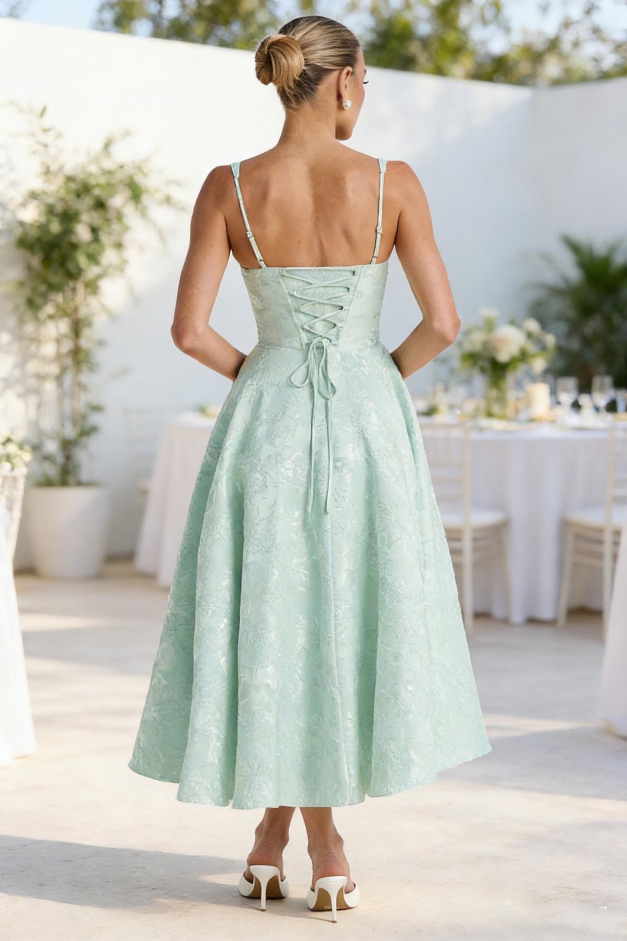 Strap-back Soft-style Dress Womens Backless Dress