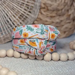 Apple Bouquet Headband - Top Knot with Colorful Design