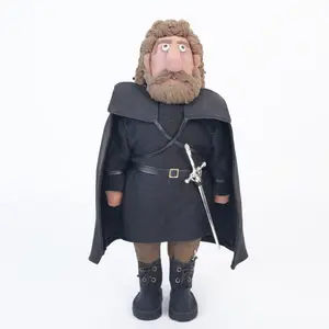 Longsword Warrior  Handcrafted Fabric Doll - Handmade Dolls Crafted From Handpicked Top-Tier Fabrics, Meticulously Hand-Stitched And Hand-Painted By Seasoned Artisans ﻿