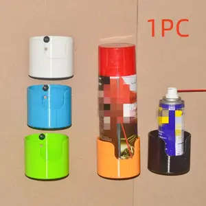 1pcs Plastic Wall-Mounted Storage Box, 3D Printed, Ideal for Car Garage Spray Can Storage, Durable and Space-Saving Design