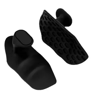 Non-slip fitness grips, 2 ergonomic rubber grips/set, for home or gym workouts