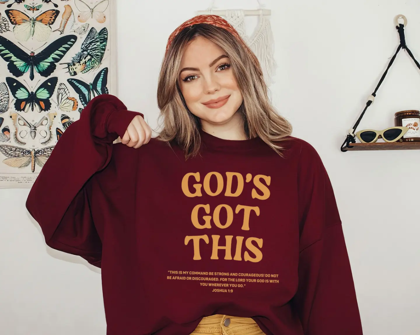 God's Got This, Christian Apparel, Joshua 1:9, God's Got This Christian Faith In The Lord Sweater, Jesus Christ Christian Motivational, Funny Saying Great For A Man Women Or Child Who Believes In Our Lord And Saviour