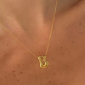 EVRY JEWELS Gold or Silver Plated Women's Hypoallergenic All About You Necklace