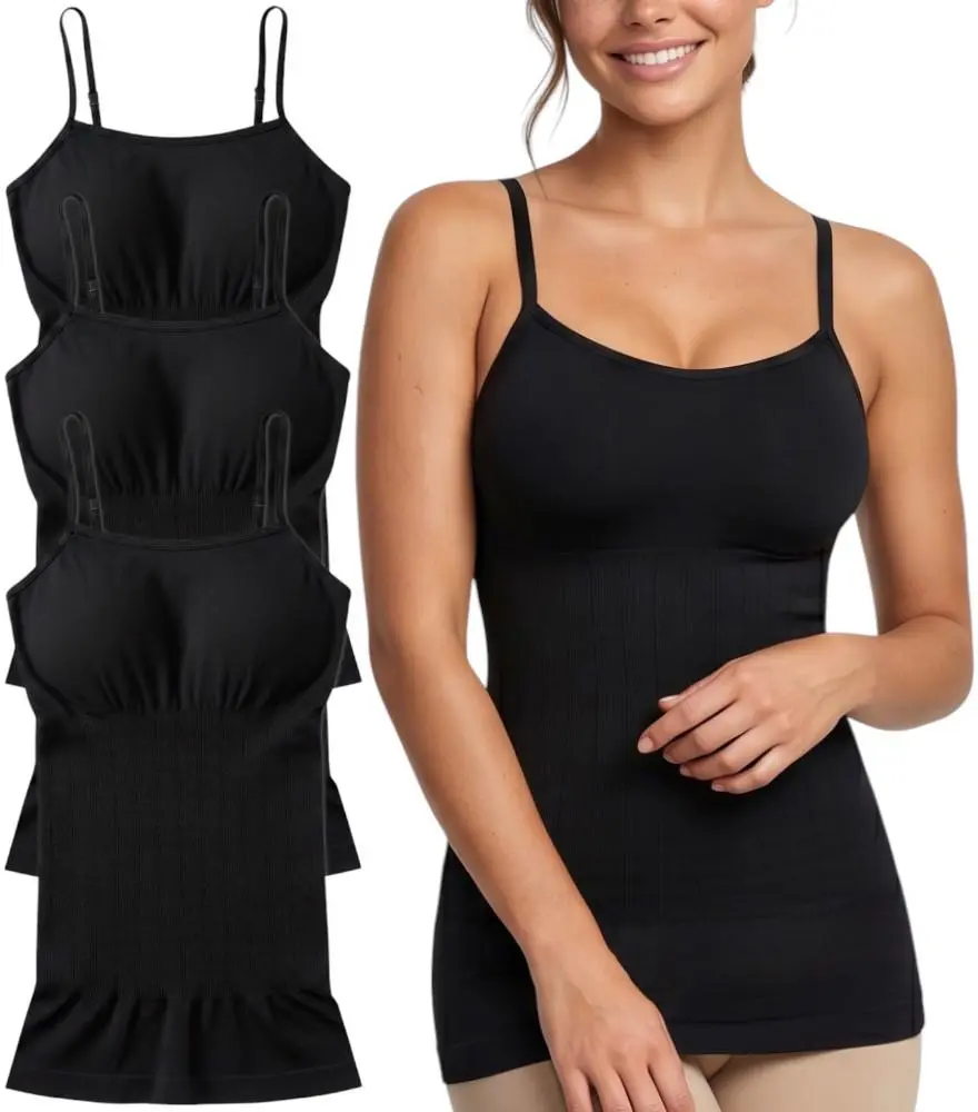 ToBeInStyle Women's Firm Control Shaping Camisole Tummy Control Tank Top