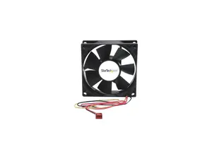 StarTech.com 80x25mm Dual Ball Bearing Computer Case Fan with TX3 Connector - Black (FANBOX2)