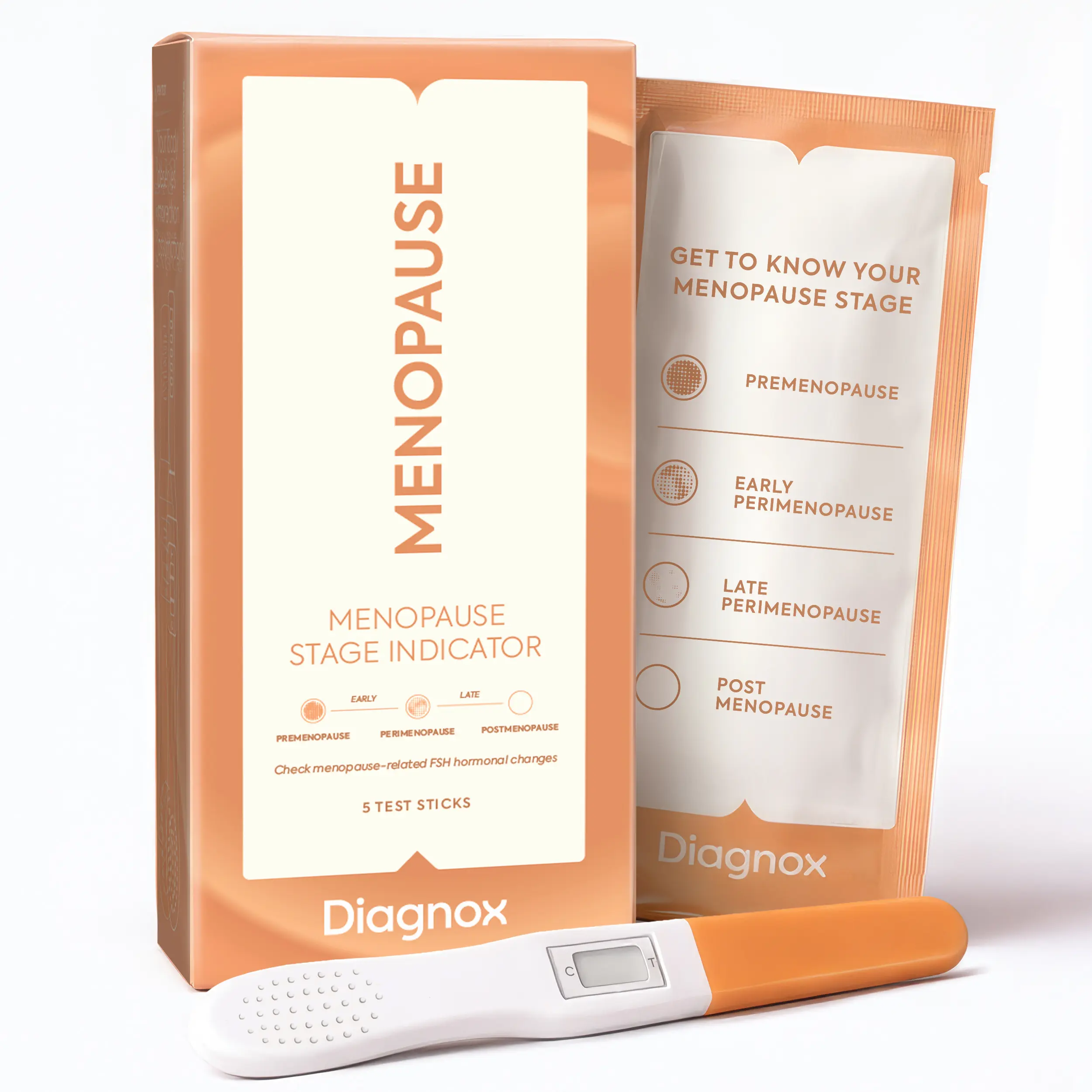 DIAGNOX FSH Menopause Test - 5 Pack Menopause Stage Indicator