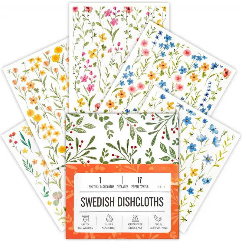 5 Count- Watercolor Flowers